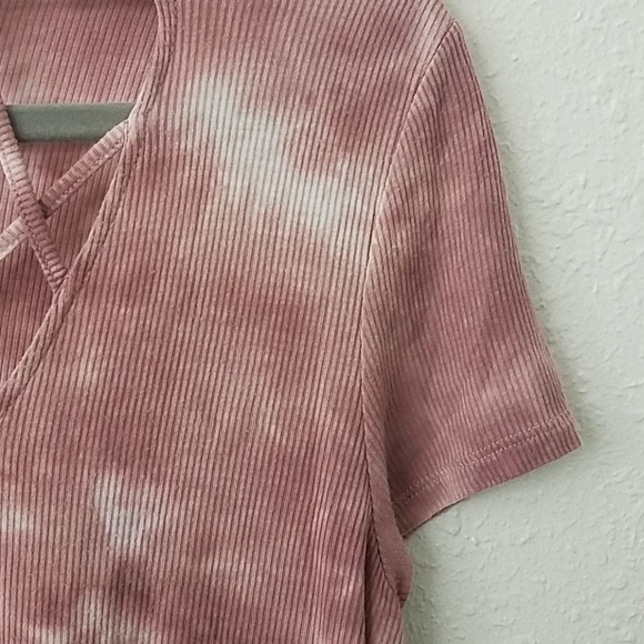 AEO soft & Sexy Rib strappy tshirt Medium tye dye - Picture 4 of 6